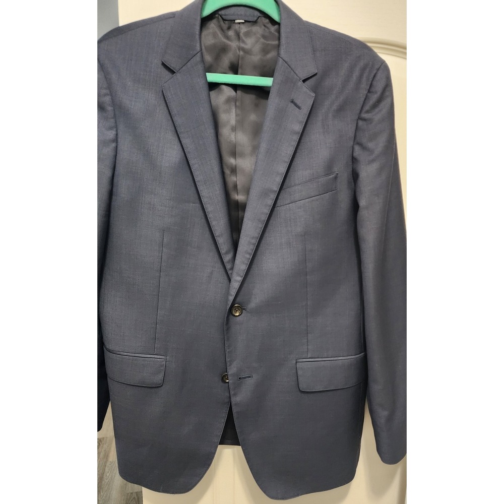 Bonobos Men's Blue 2 Button Marzotto Italian Wool Blazer Size 40 R Standard Fit